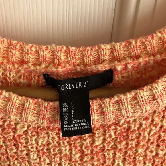 Yellow & Orange Knitted Fall Sweater - Picture 3 of 3